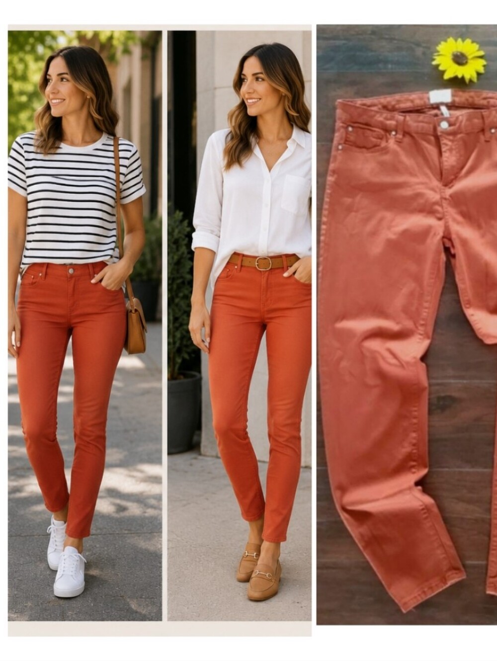 CELEBRITY PINK ORANGE SKINNY PANTS/JEANS